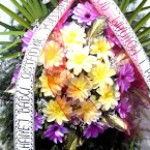 Wieniec pogrzebowy,kwiaty naturalne,podkład świerkowy.Cena od 100 zł.