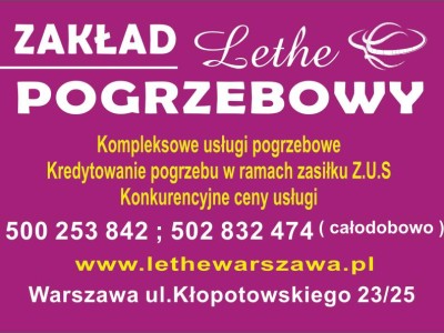 ZAKŁAD POGRZEBOWY ,,LETHE