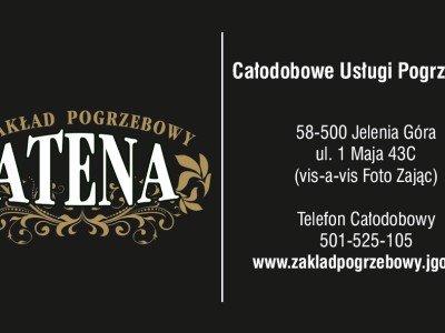 Całodobowy Zakład Pogrzebowy ATENA II Jelenia Góra - Usługi Pogrzebowe Jelenia Góra